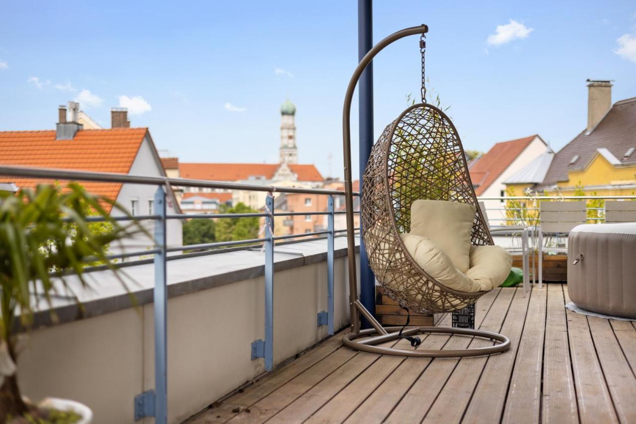 Arbio I Premium Penthouse Apartment Augsburg Eksteriør billede