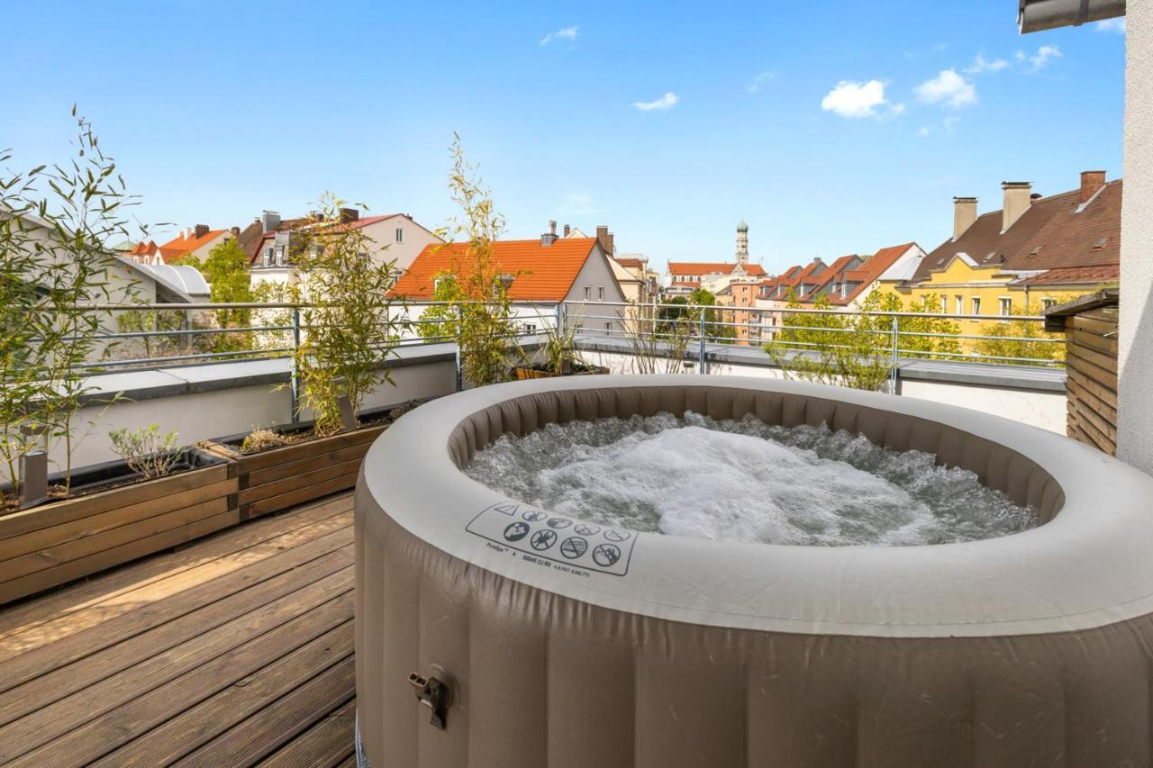 Arbio I Premium Penthouse Apartment Augsburg Eksteriør billede