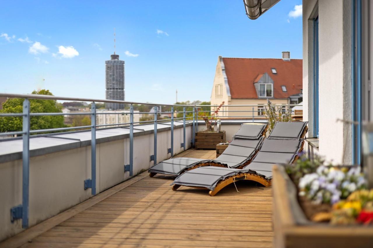 Arbio I Premium Penthouse Apartment Augsburg Eksteriør billede