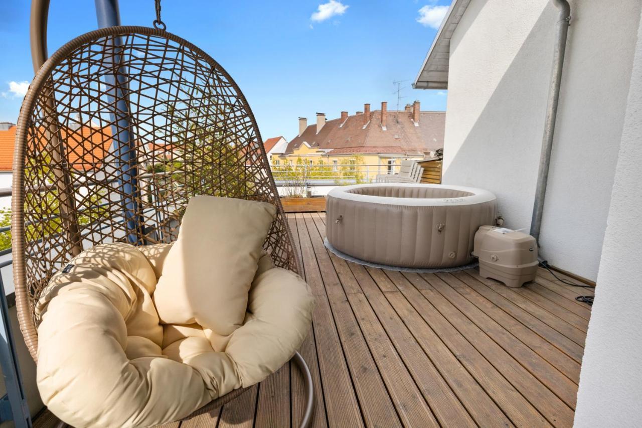Arbio I Premium Penthouse Apartment Augsburg Eksteriør billede