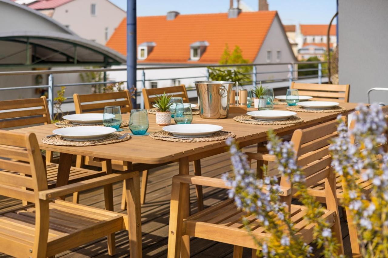 Arbio I Premium Penthouse Apartment Augsburg Eksteriør billede