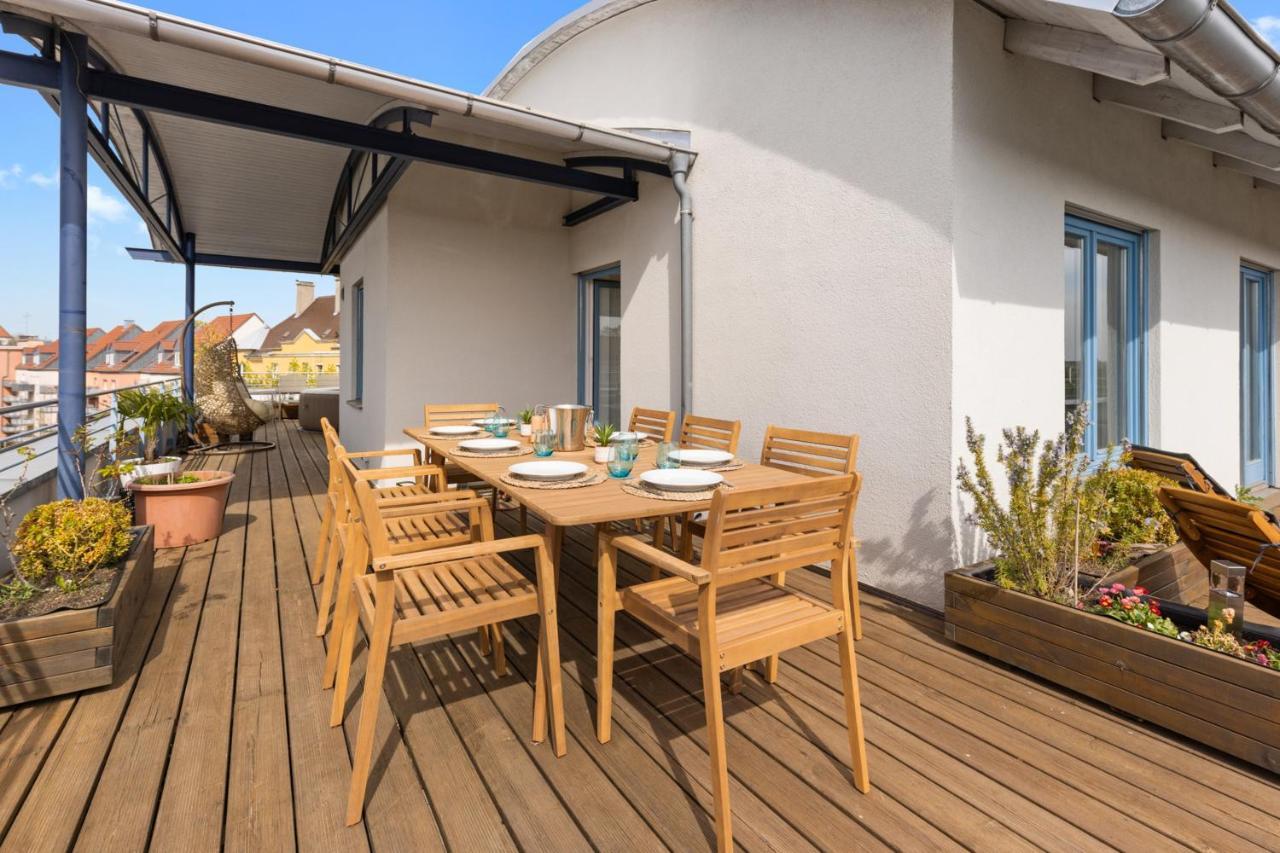 Arbio I Premium Penthouse Apartment Augsburg Eksteriør billede